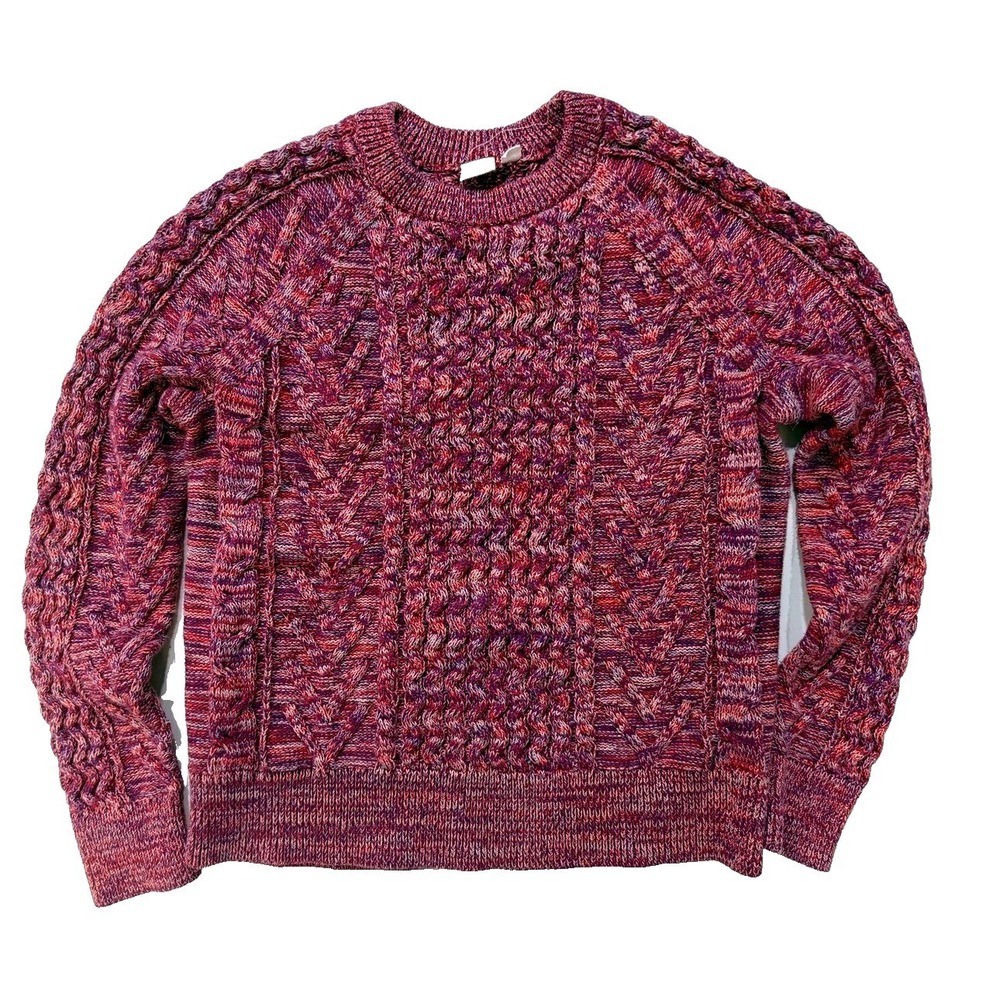 Gap Fair Isle Cable Knit Sweater Womens Medium